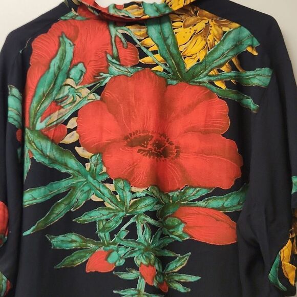Vintage Magic of the Moon Hibiscus Floral Shirt XL - Picture 3 of 5